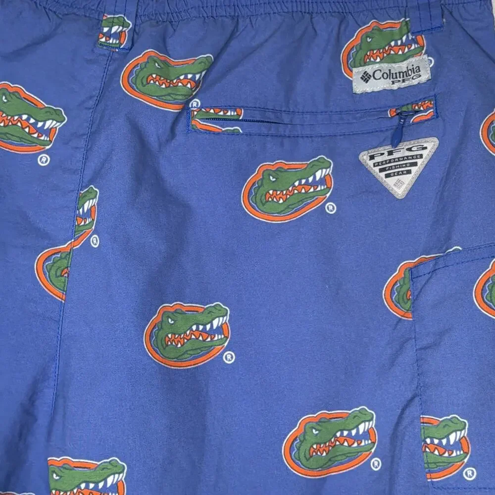 Columbia PFG Men's NCAA Florida Gators Football Shorts Size XL Performance 6 in
